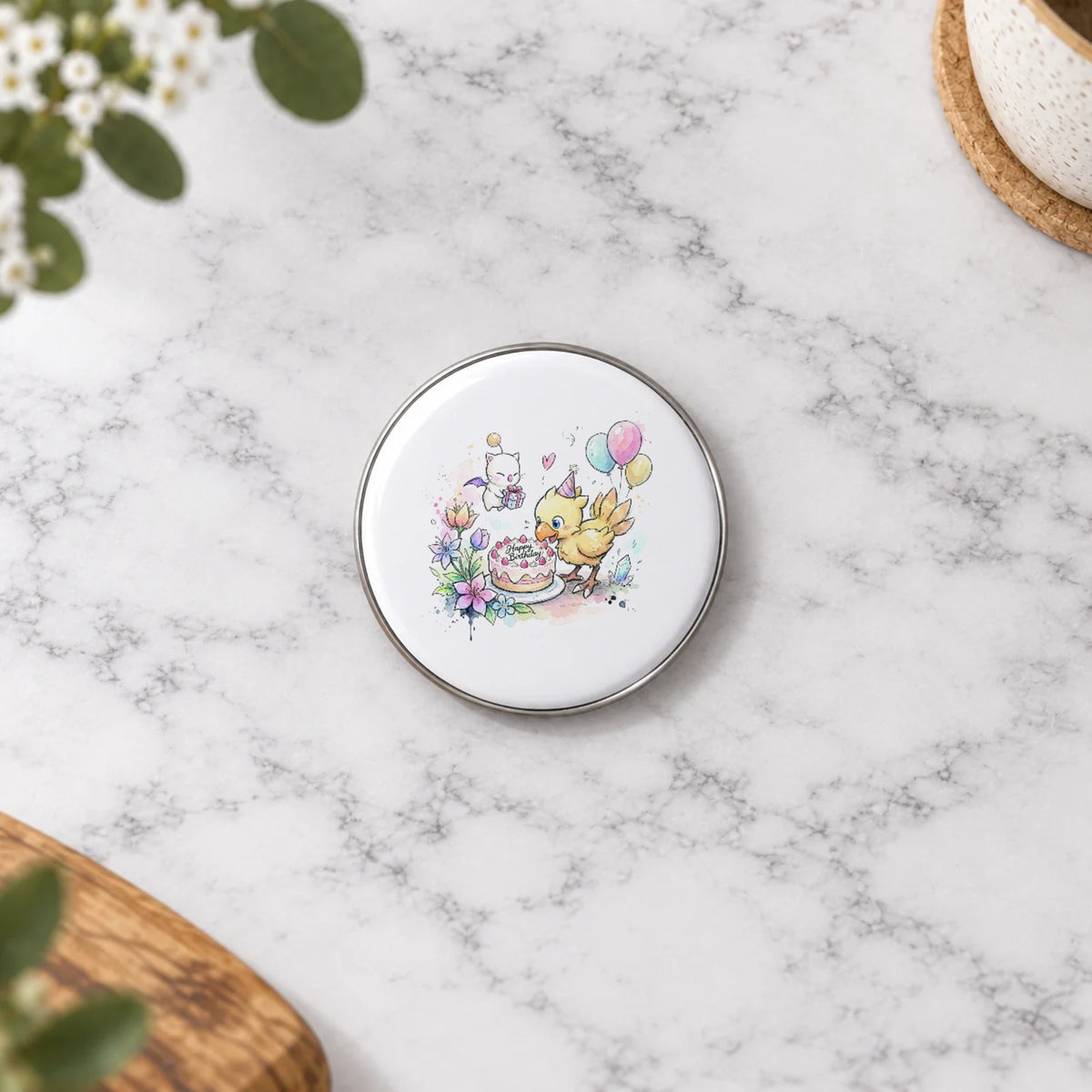 Fantasy Bird Greeting Card – Badge Small