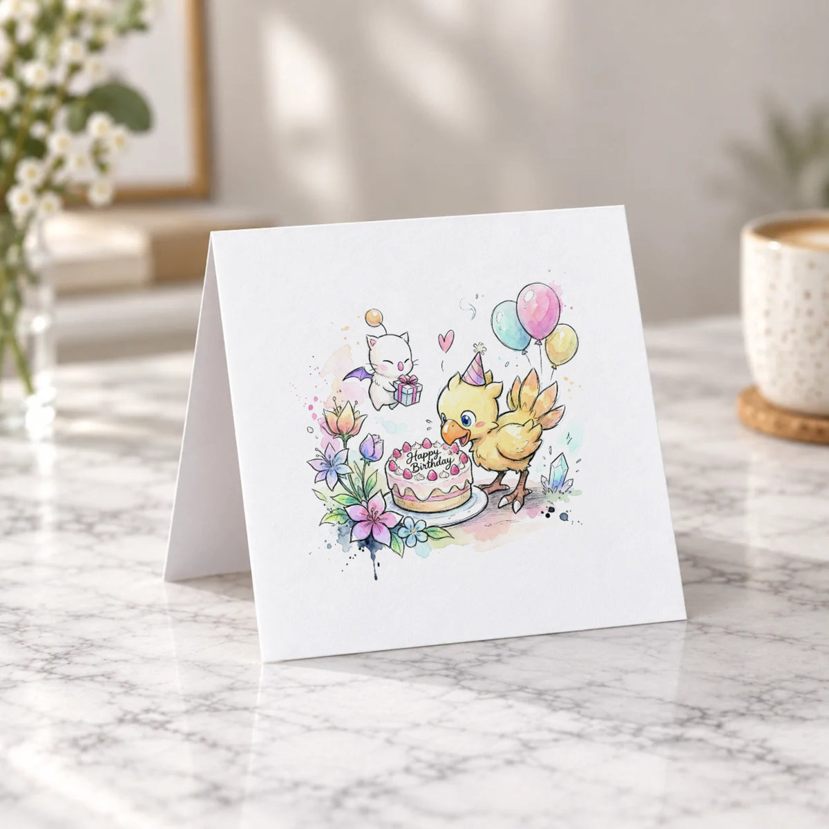 Fantasy Bird Greeting Card – Tent Fold