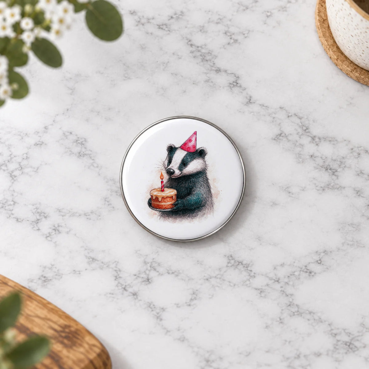 Badger Greeting Card – Badge Small