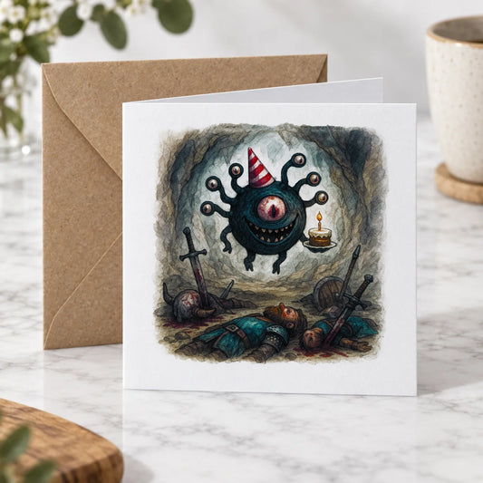 Eye Monster Greeting Card – Hero