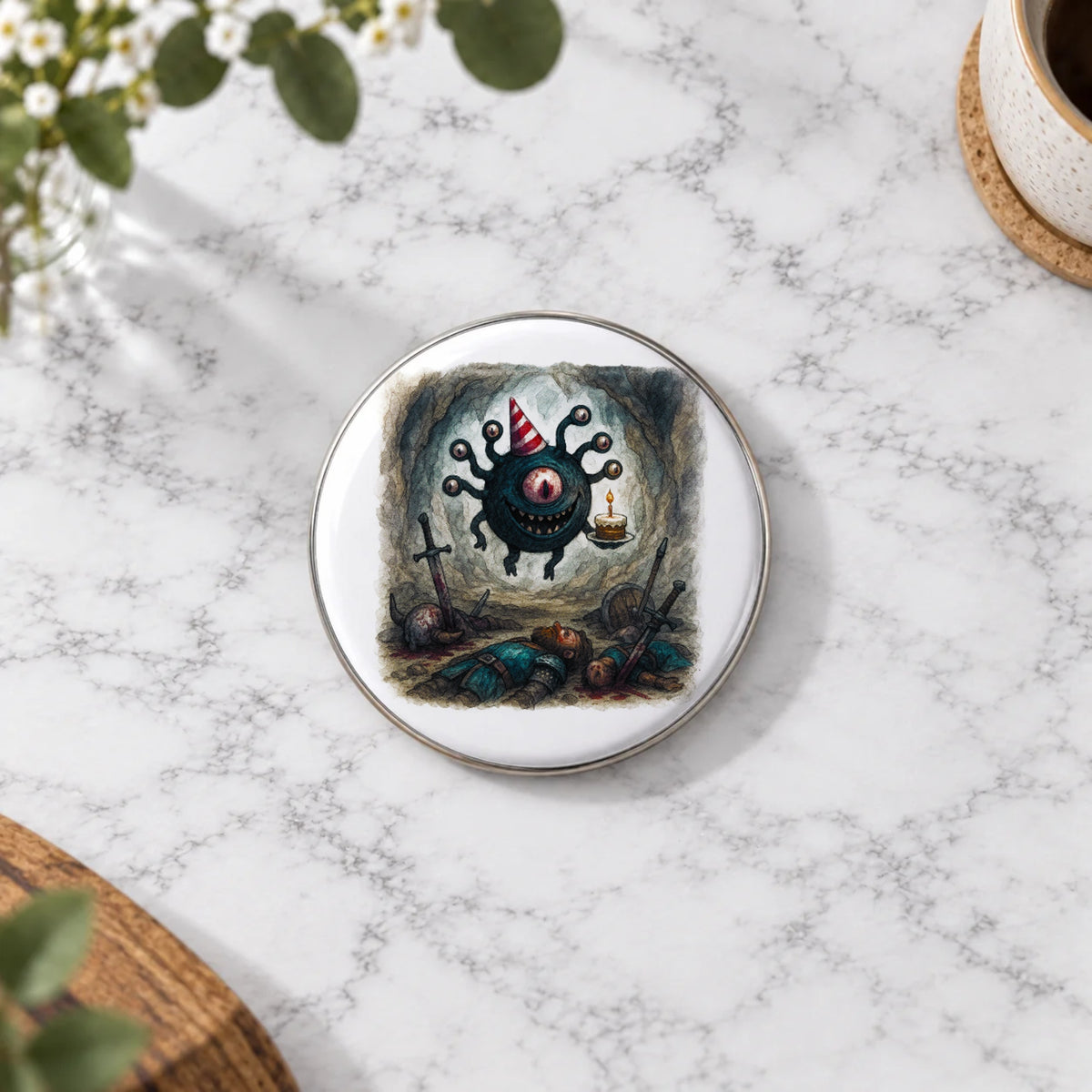 Eye Monster Greeting Card – Badge Large