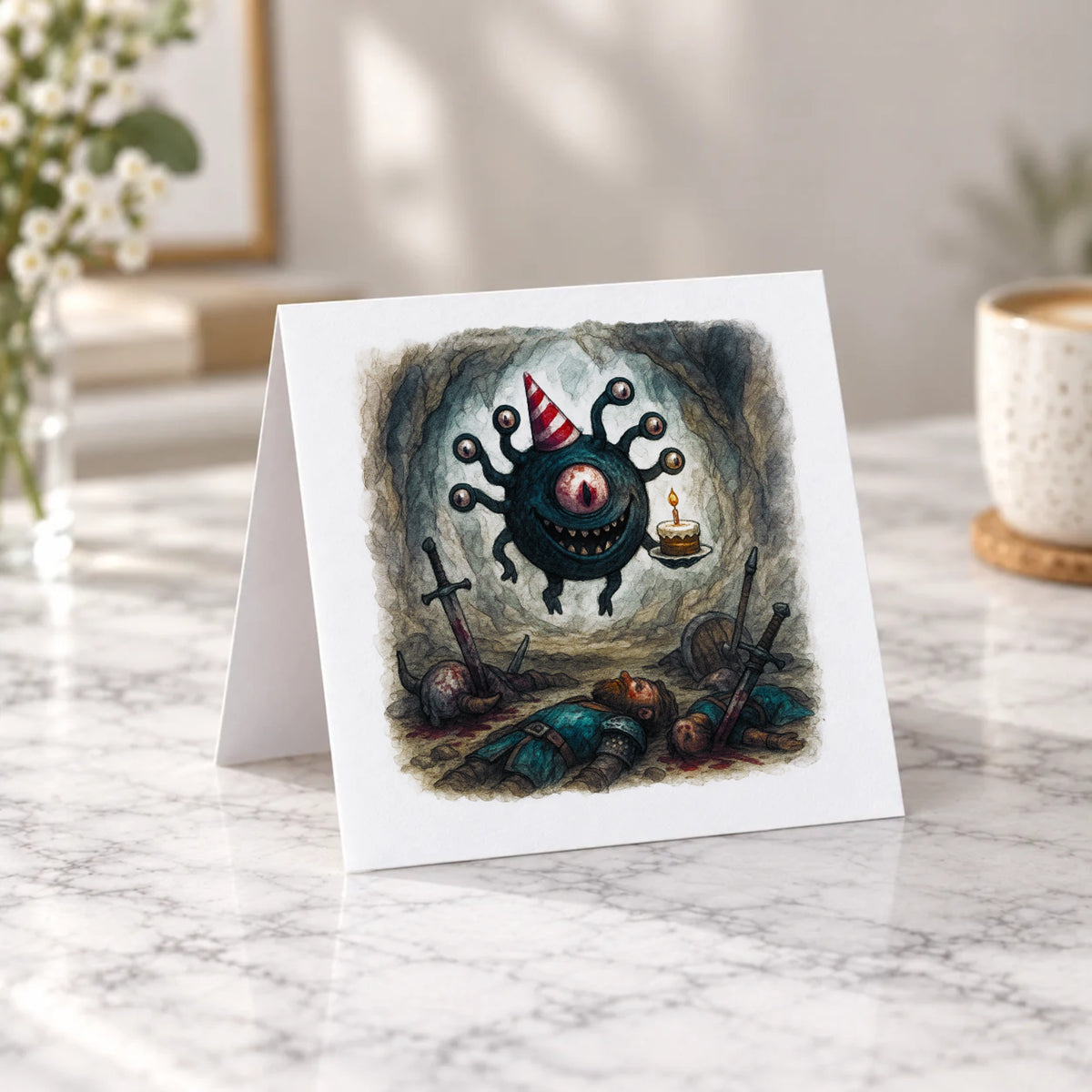 Eye Monster Greeting Card – Tent Fold