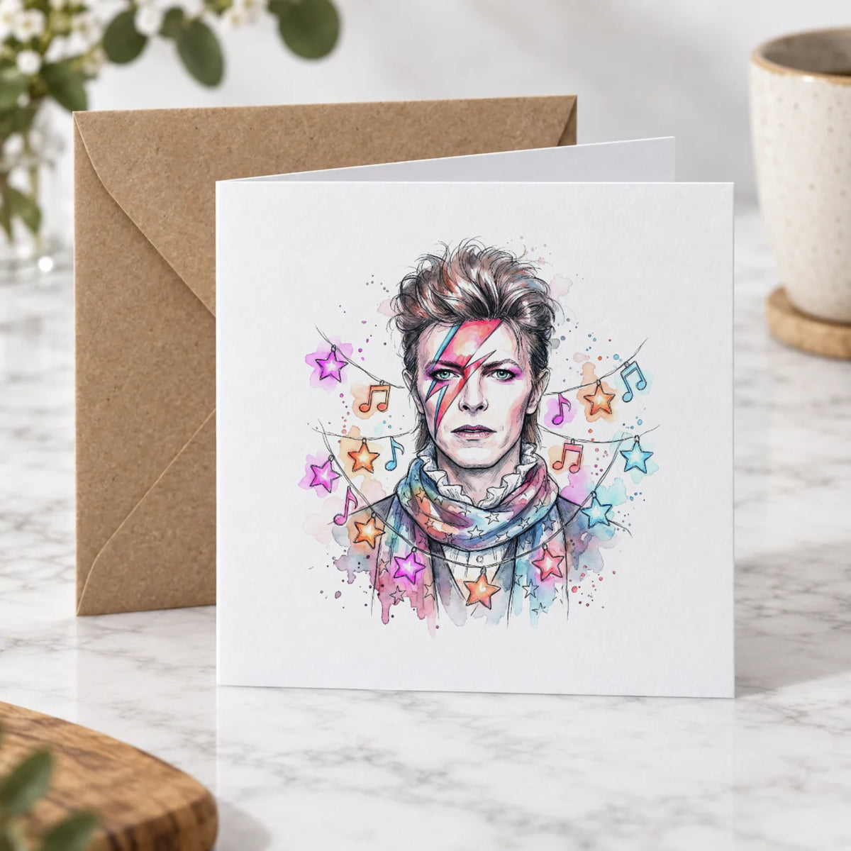 Glam Rock Star Greeting Card – Hero