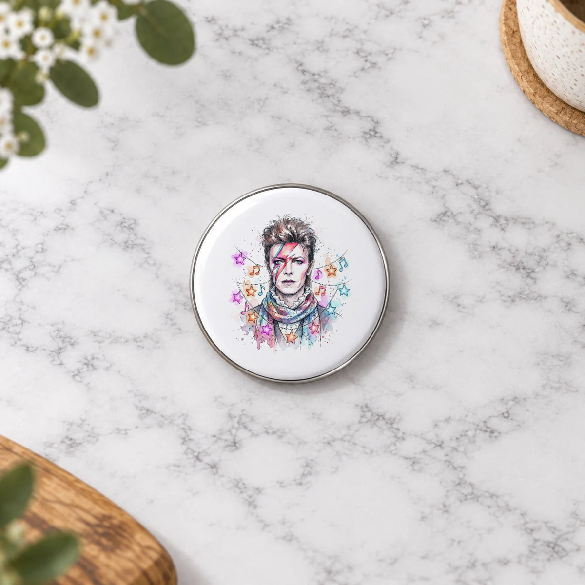 Glam Rock Star Greeting Card – Badge Small