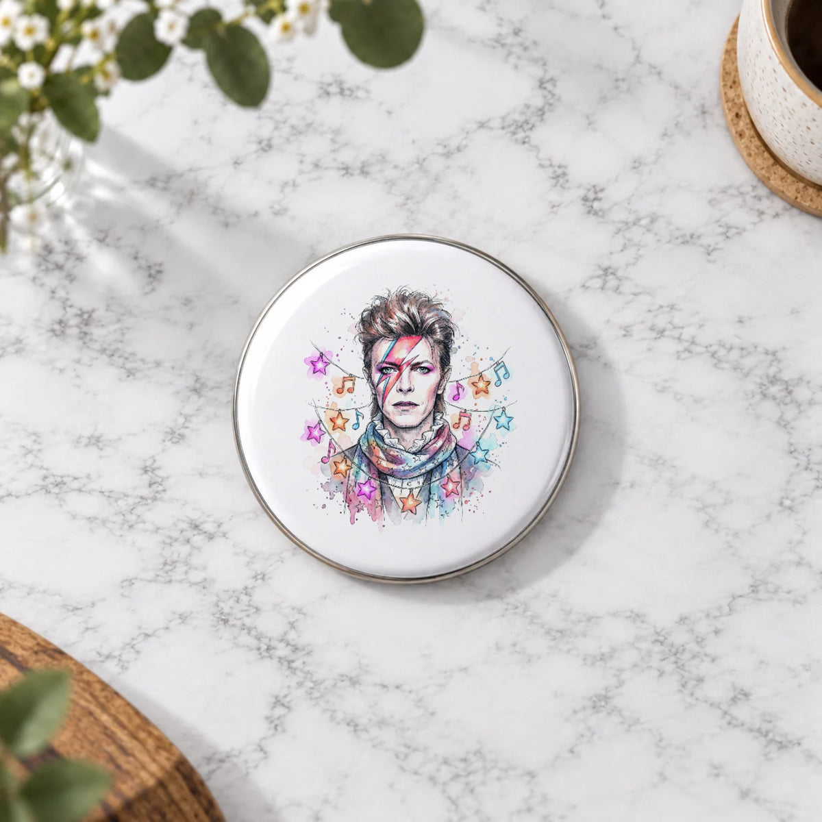 Glam Rock Star Greeting Card – Badge Large