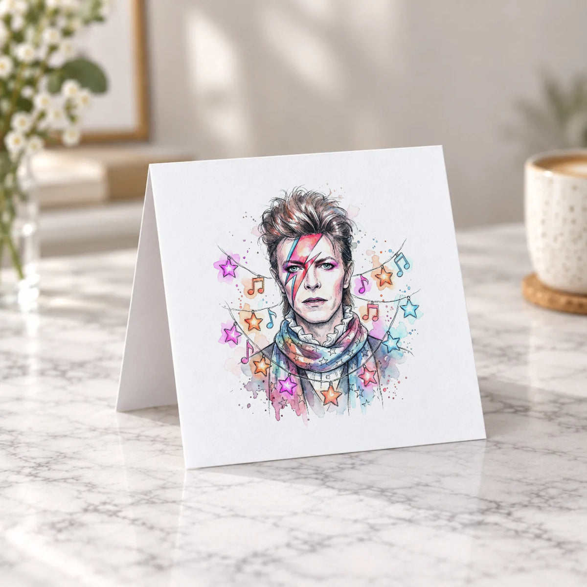 Glam Rock Star Greeting Card – Tent Fold