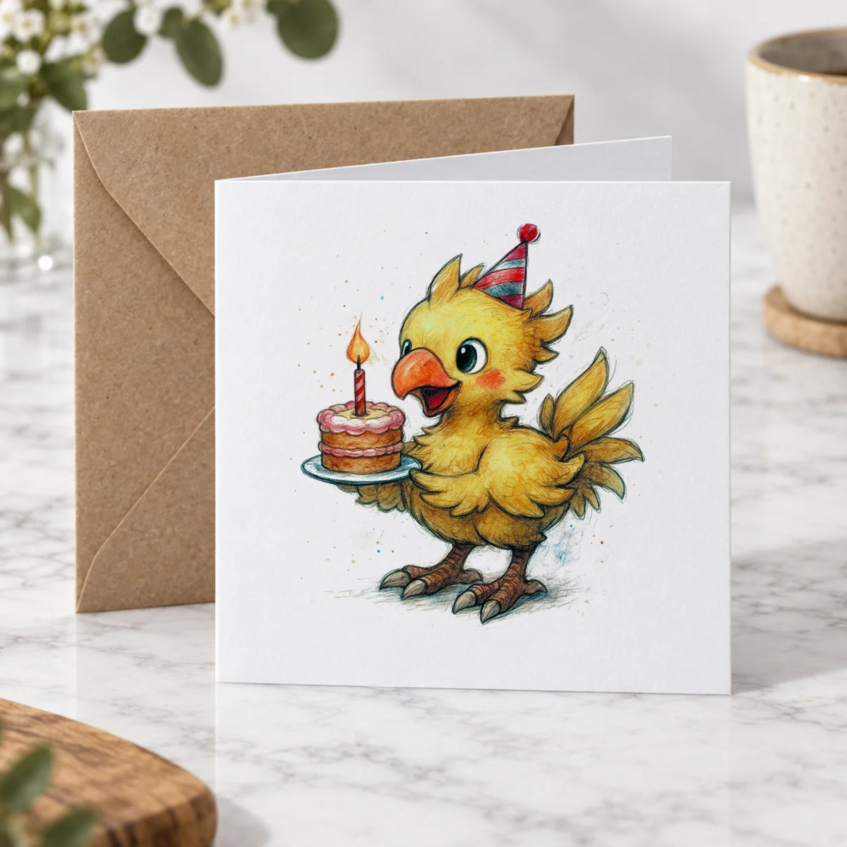 Fantasy Bird Greeting Card – Hero