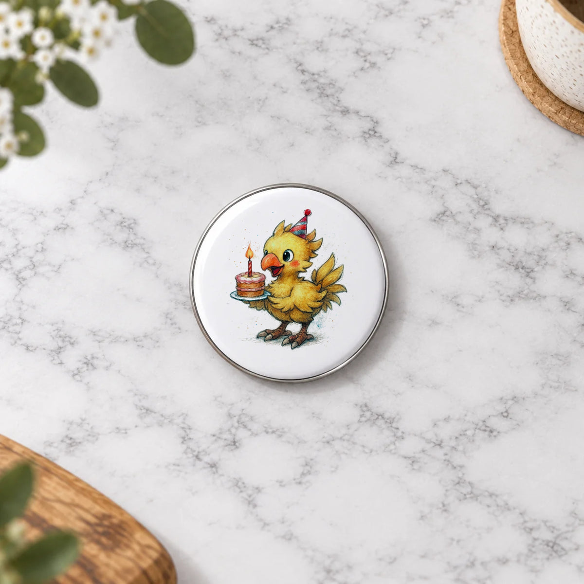 Fantasy Bird Greeting Card – Badge Small