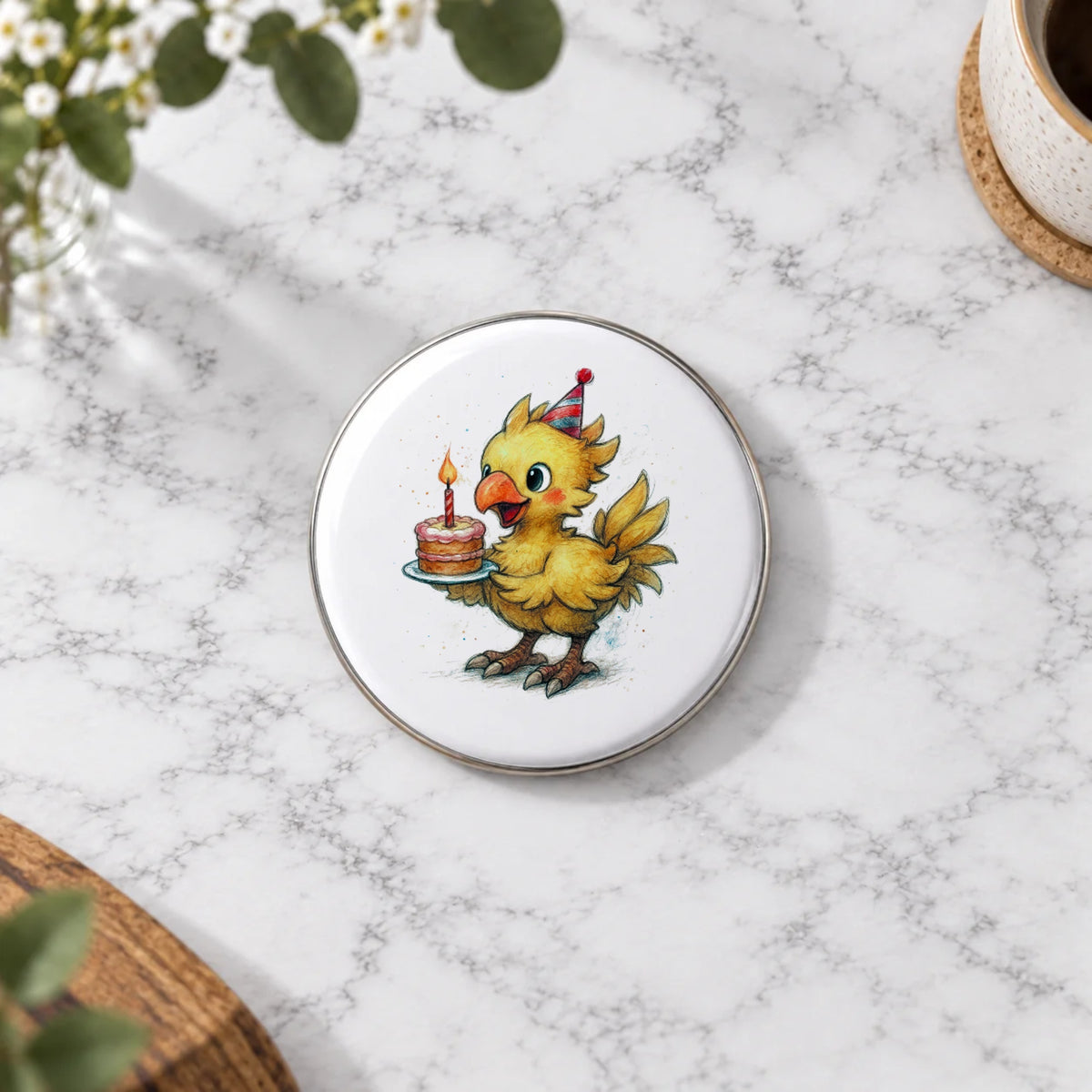 Fantasy Bird Greeting Card – Badge Large
