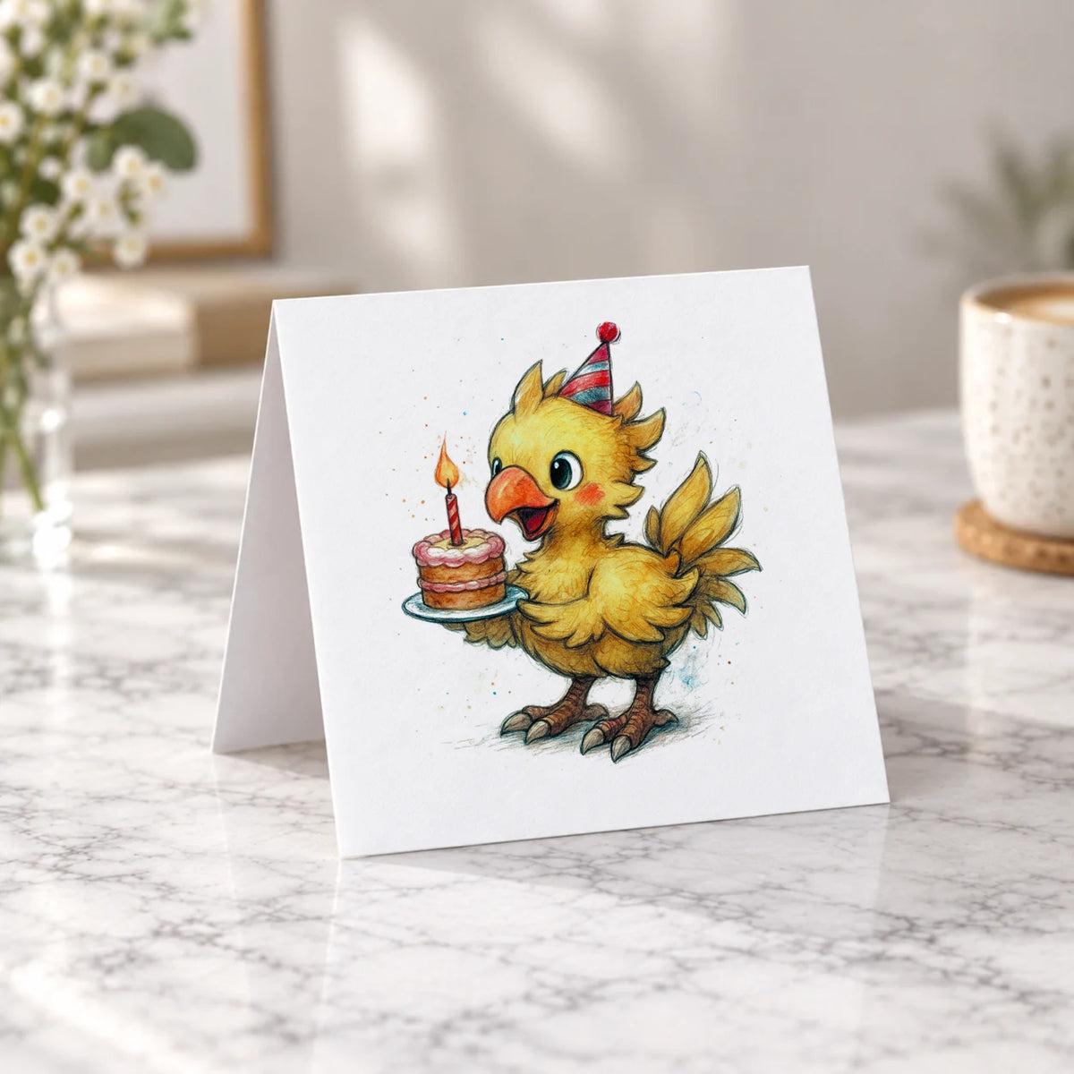 Fantasy Bird Greeting Card – Tent Fold