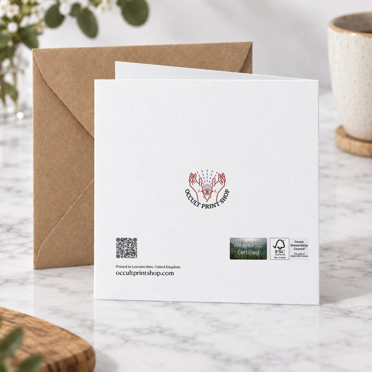Fantasy Warrior Greeting Card – Back