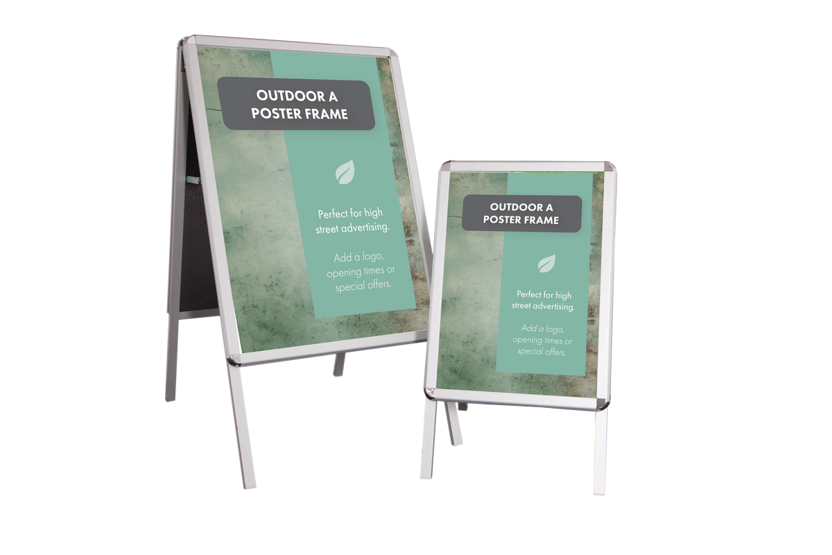 A1 and A2 double-sided A poster frames shown together