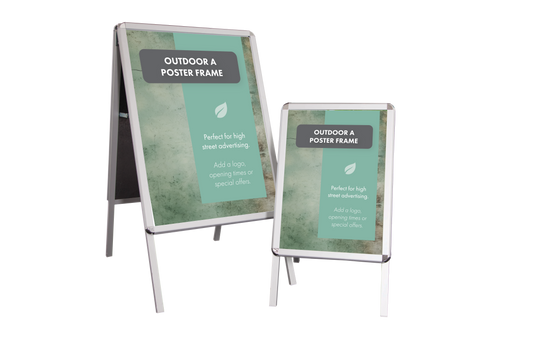 A1 and A2 double-sided A poster frames shown together