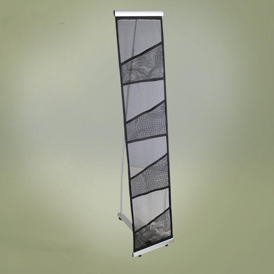 A4 fabric literature stand with four A4 brochure holders