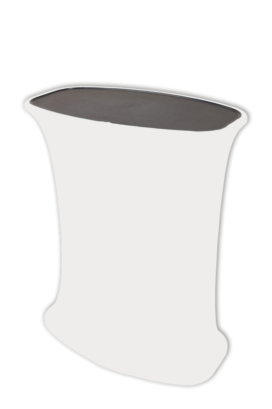 Square automatic counter with blank white graphic panel