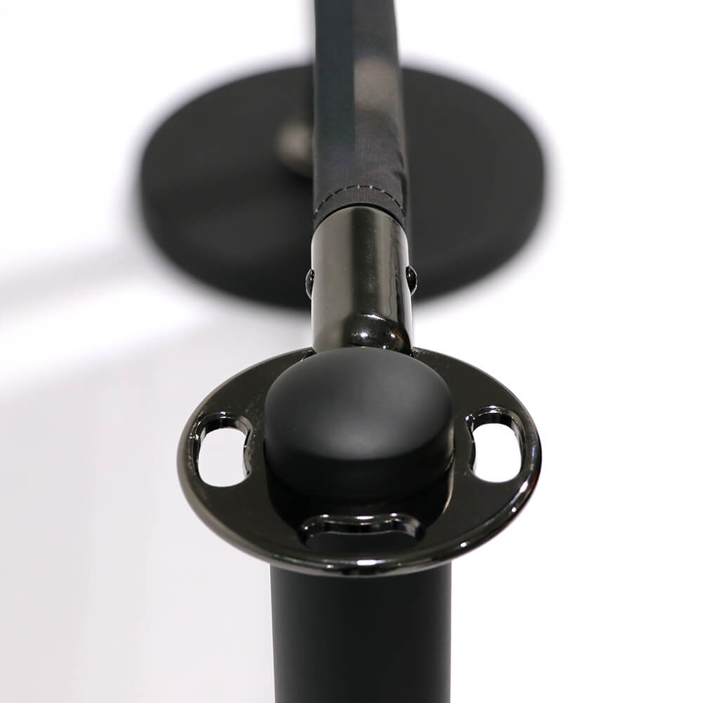 Black Cafe Barrier post top detail