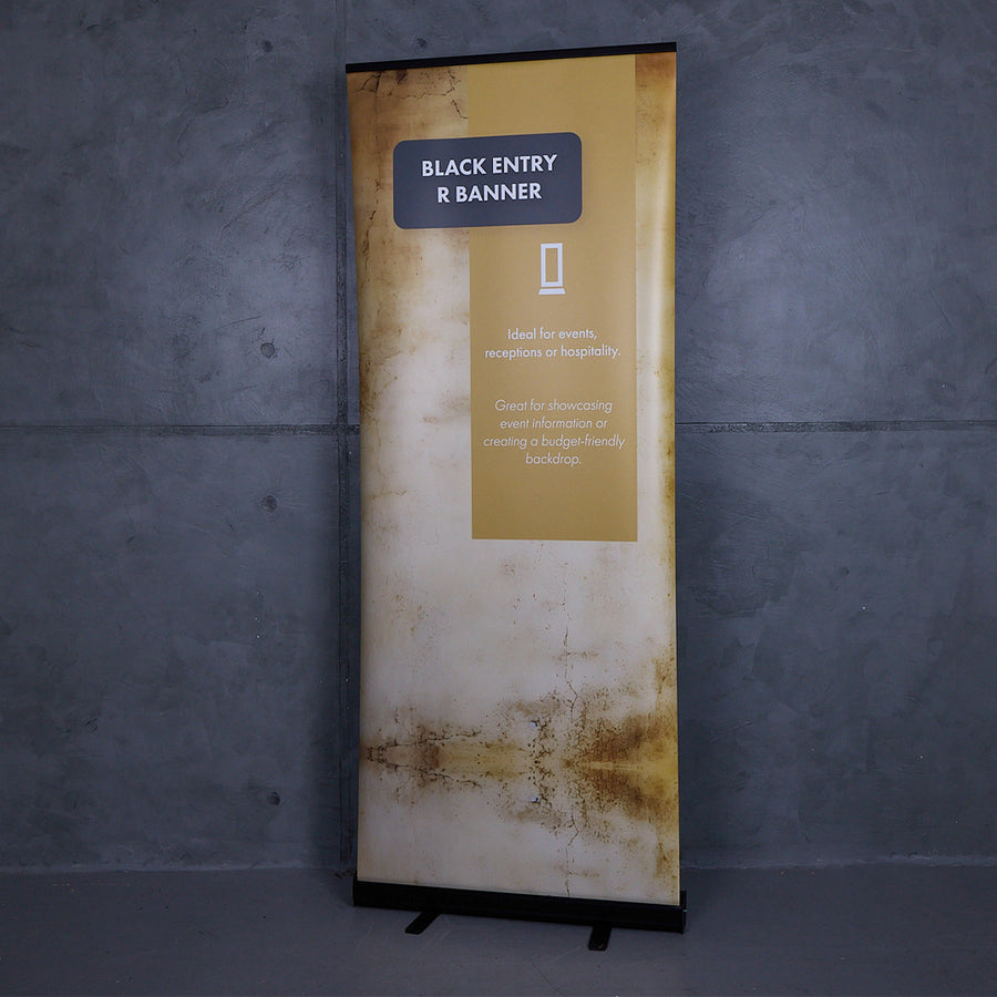 Black Roller Banner Stand | Custom Print
