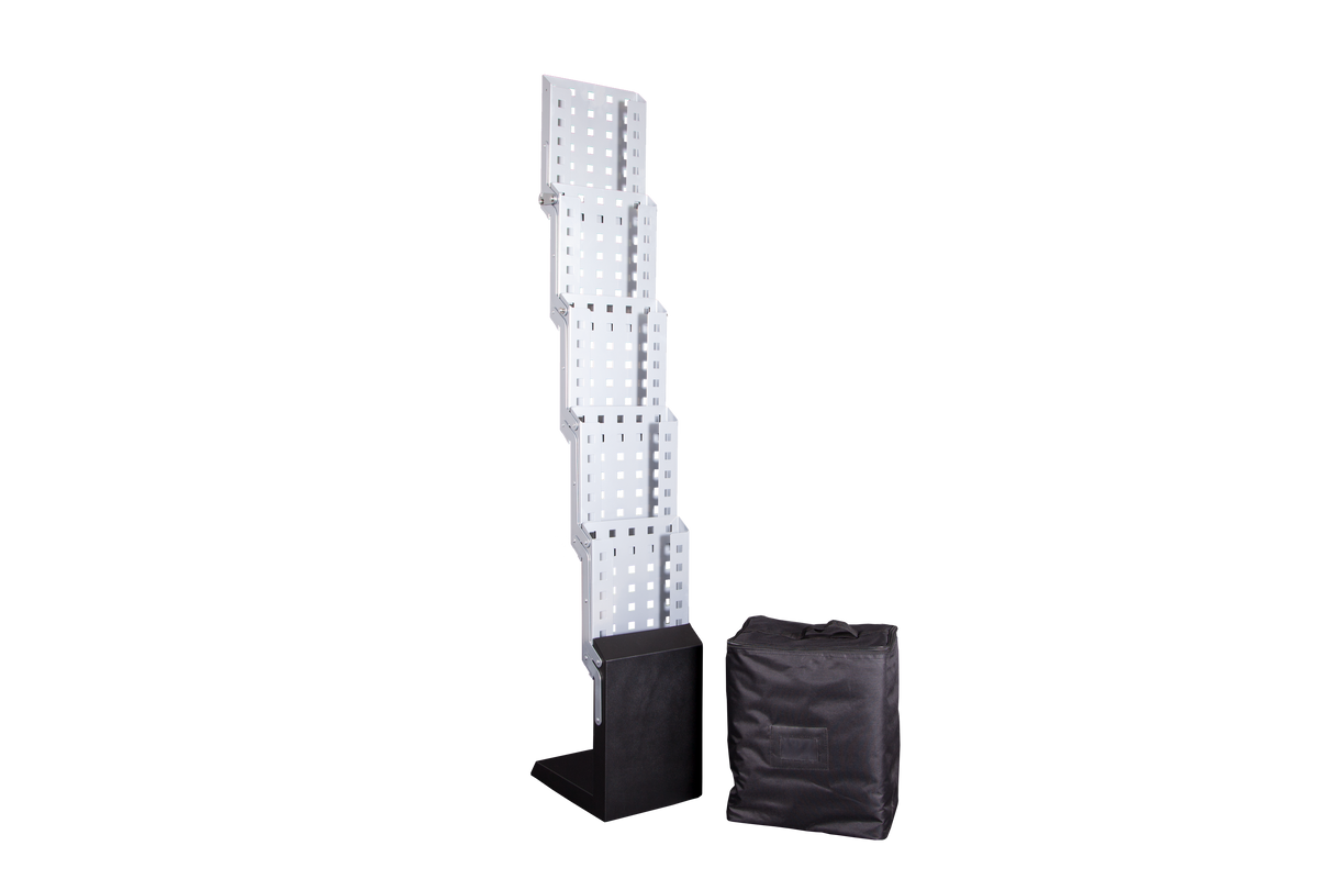 A4 steel cantilever literature stand for brochures at exhibitions and events