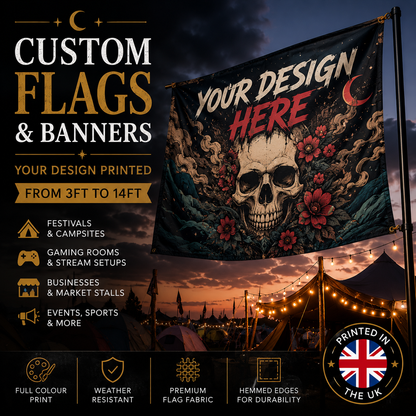 Custom Printed Flags & Banners UK | Festival, Events, Campsites