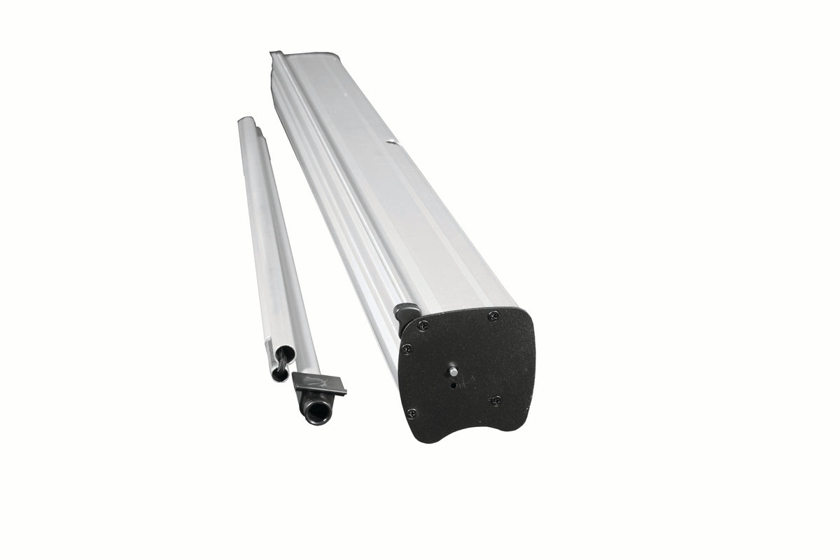 Everyday roller banner cassette, steel reinforcement, support pole sections and top rail