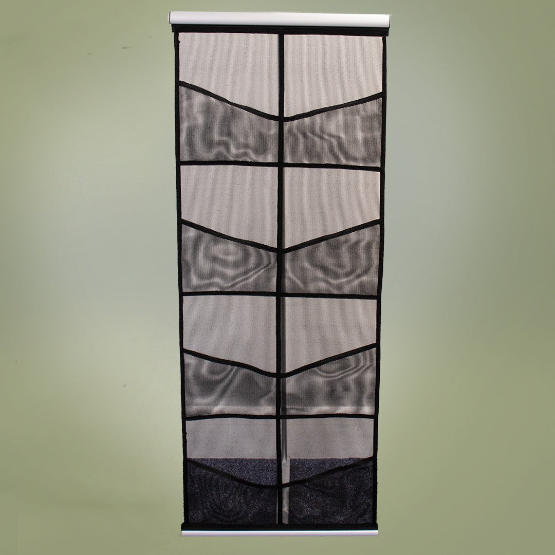 A4 fabric literature stand with eight A4 brochure holders