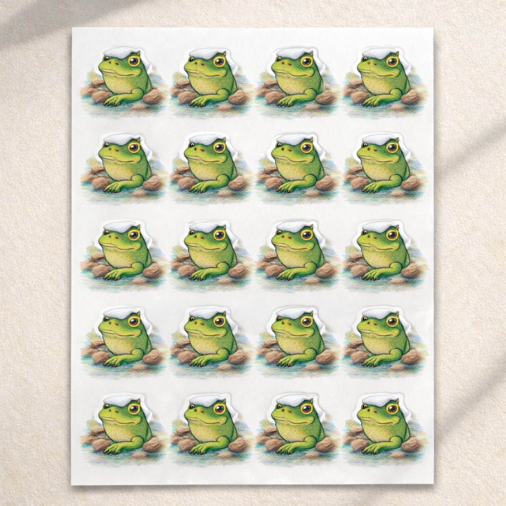 8.5 x 11" Gang Sticker Sheet featuring 8 5 x, sticker design