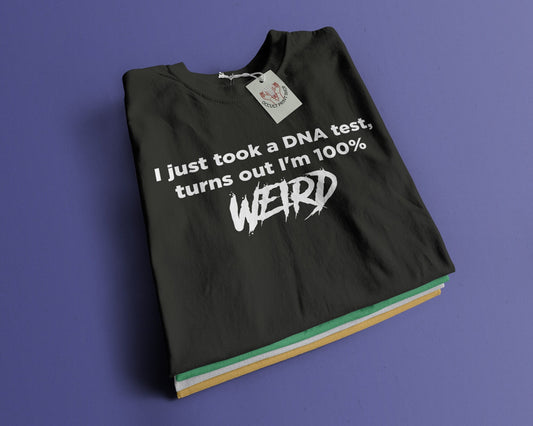 T-shirt with vinyl - DND test 100% Weird