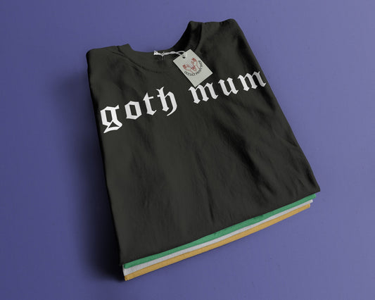 T-shirt with vinyl design - Goth mum