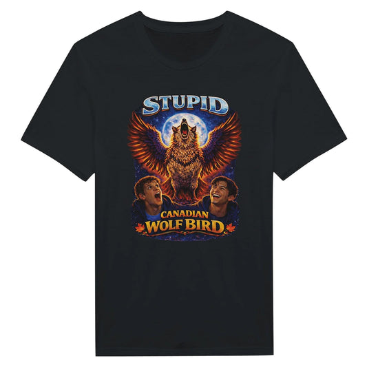 Stupid Canadian Wolf Bird T-Shirt | Heated Rivalry Quote Merch | Fantasy Graphic Tee