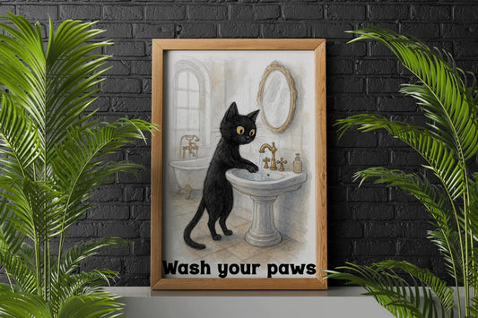 Funny Black Cat