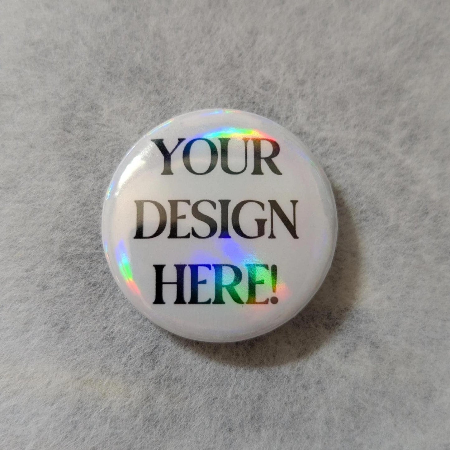 Spooky Ghost Button Badge - Goth Halloween Pin (32mm)
