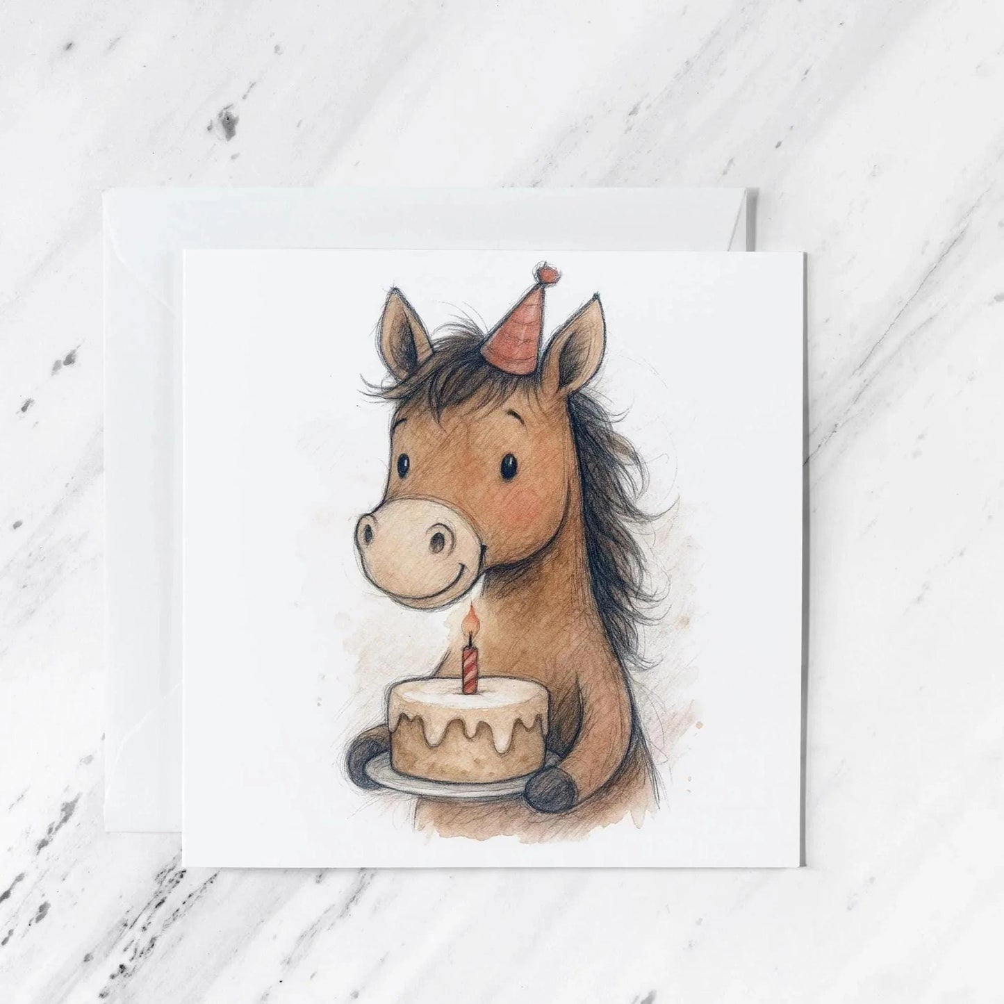 Horse Lover Birthday Card | Pony Illustration | Equestrian Gift