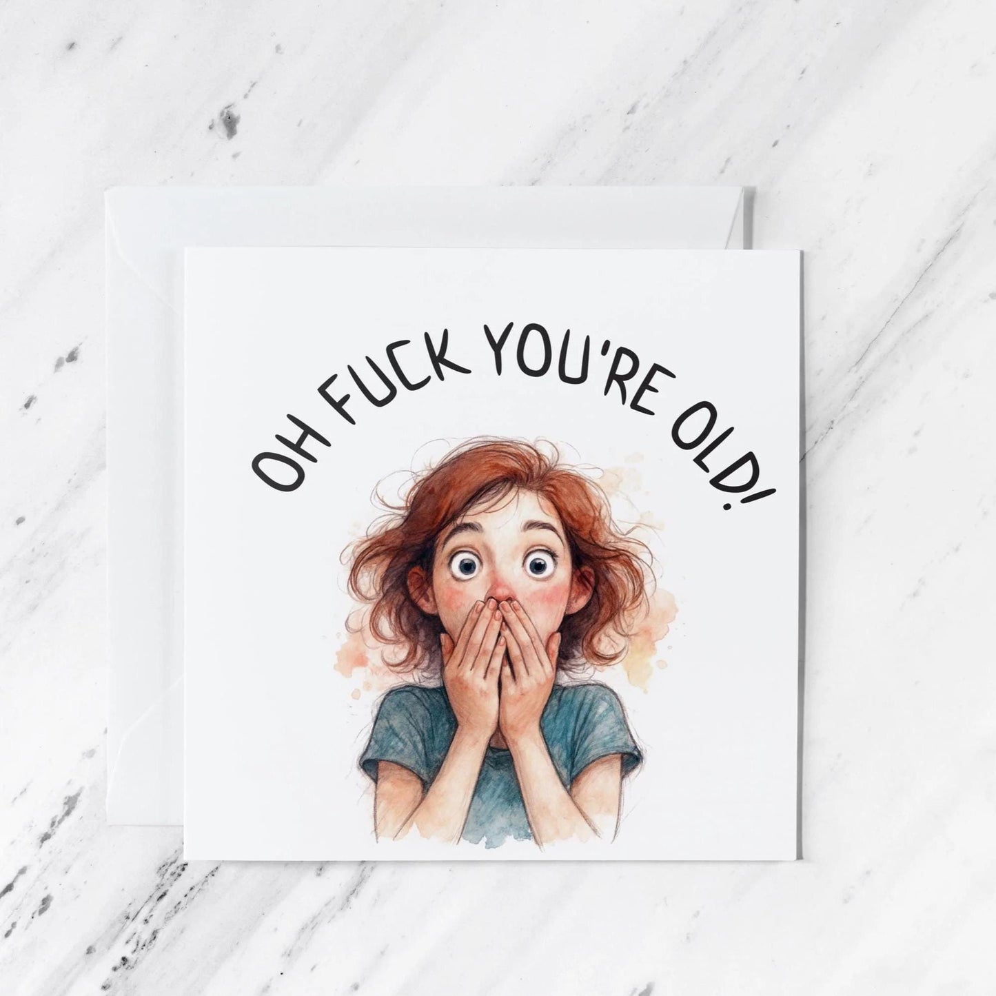 Birthday Card featuring uk printed, illustrated greeting card