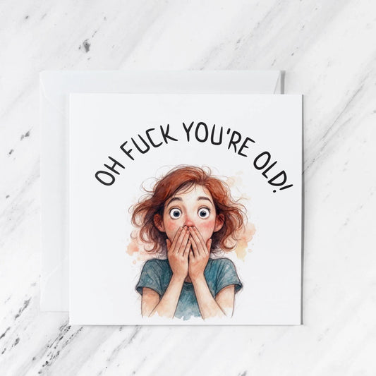 Birthday Card featuring uk printed, illustrated greeting card