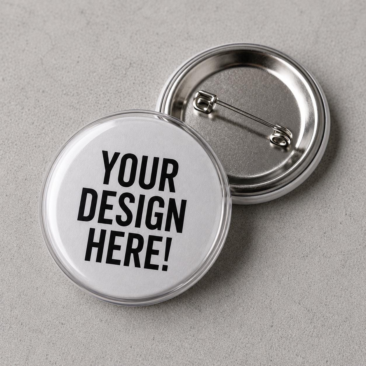 Custom Button Badges | Your Artwork Upload | Personalised Pin Badges (30mm, 55mm)