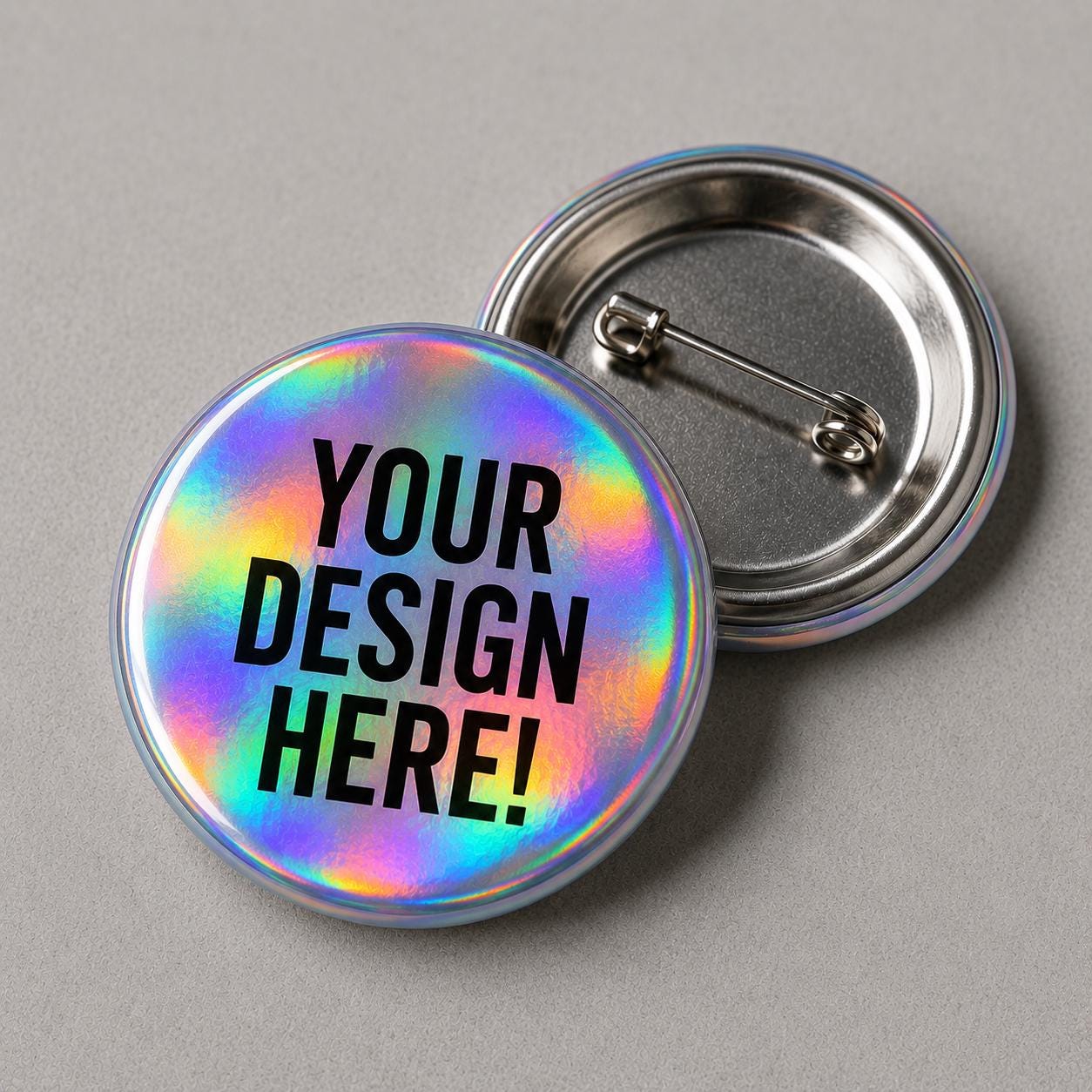 Custom Button Badges | Your Artwork Upload | Personalised Pin Badges (30mm, 55mm)