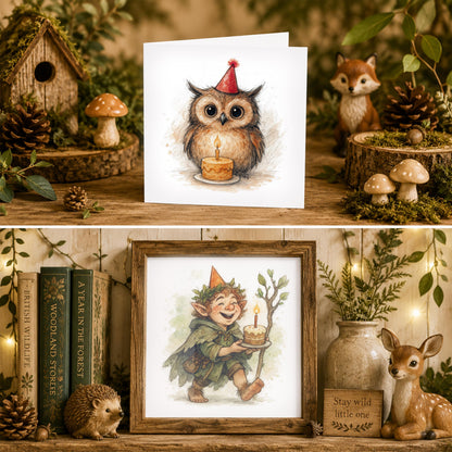 Fantasy Gamer Birthday Card, Watercolor Warrior, RPG Adventure Greeting, Gamer Gift