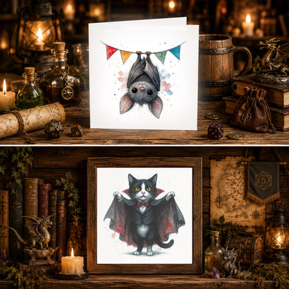 Fantasy Gamer Birthday Card, Watercolor Warrior, RPG Adventure Greeting, Gamer Gift