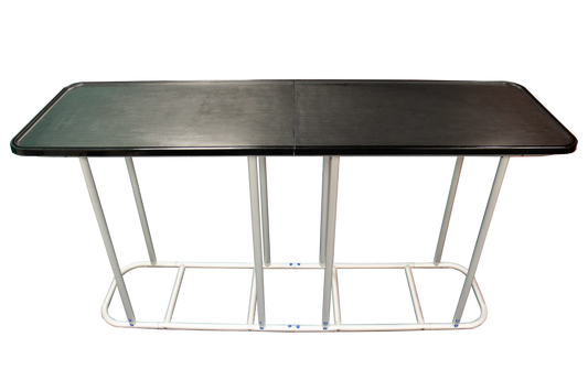 Large rectangular tube counter frame and black counter top