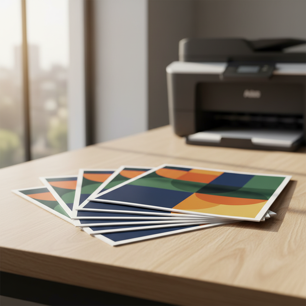 Custom art print on satin lustre paper using customer-supplied artwork, alternative finished example.