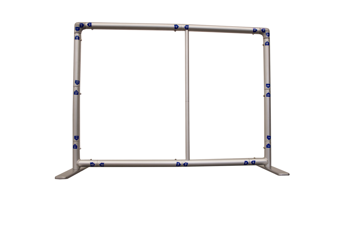 Straight mini tube display frame