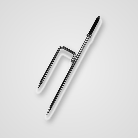 Twin ground spike for promotional flags