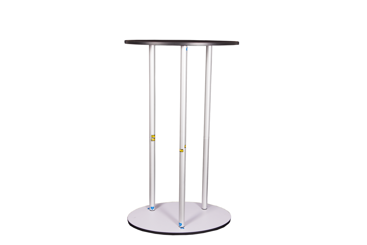 Oval tube fabric counter frame without printed graphic