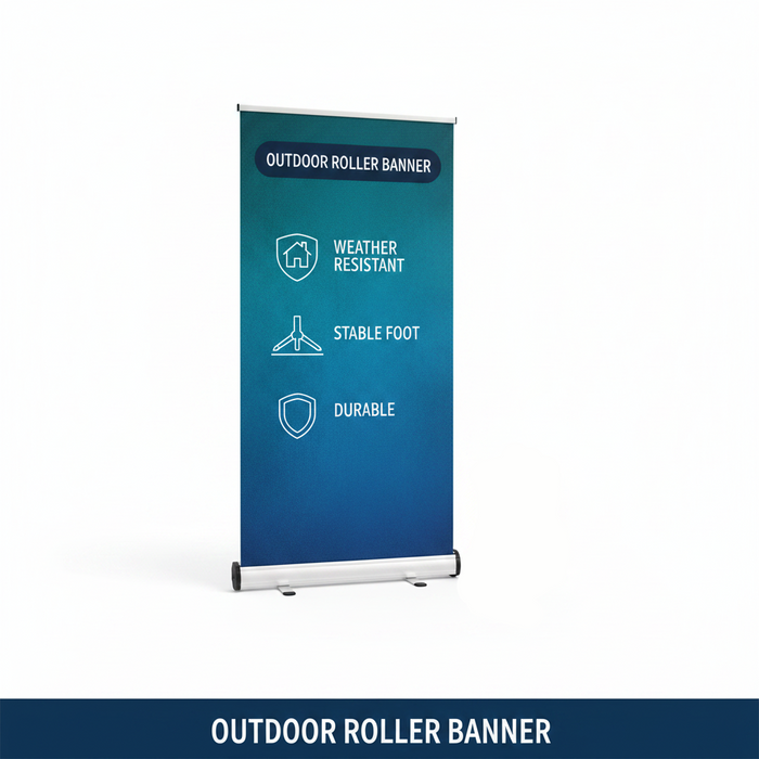 Outdoor Roller Banner Stand with Custom Printed Graphics