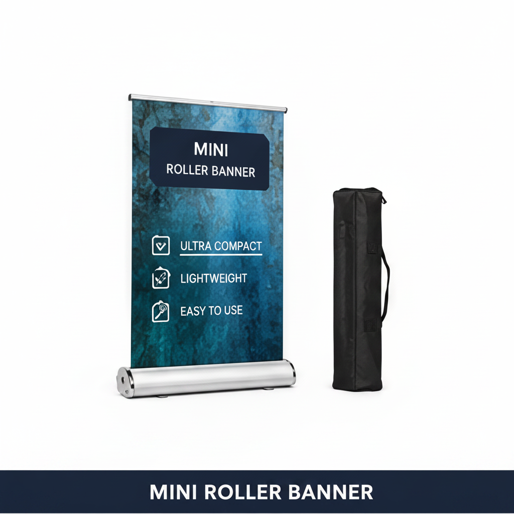 Mini Roller banner infographic