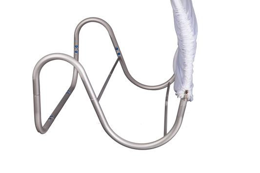 Snake tube display aluminium frame