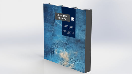 Exact straight fabric pop-up 3x3 supplier sample graphic. Suitable as family image.