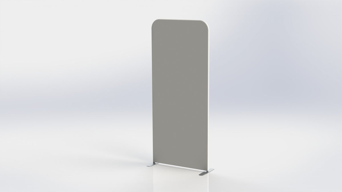 Straight tube fabric display 100cm width with blank custom graphic area