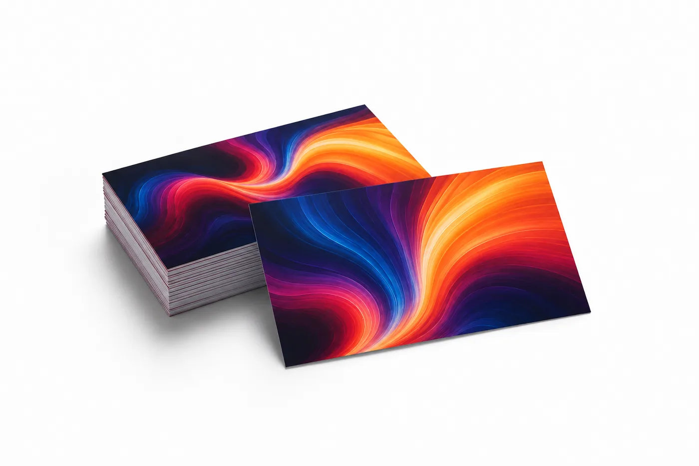 Colourful custom business cards