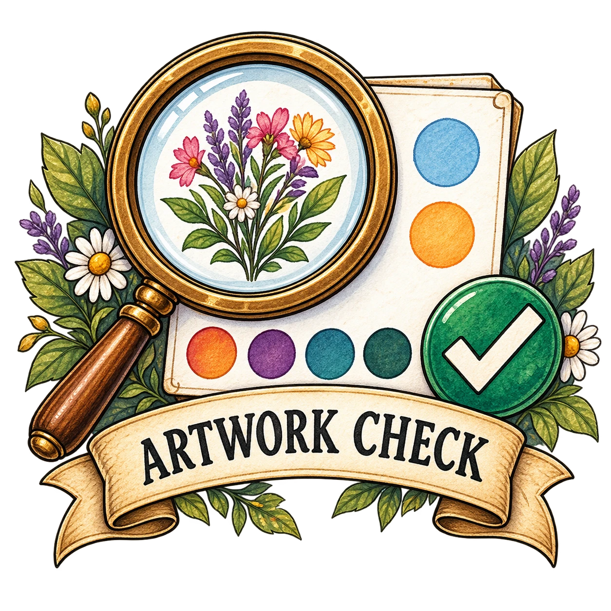 Artwork check illustration